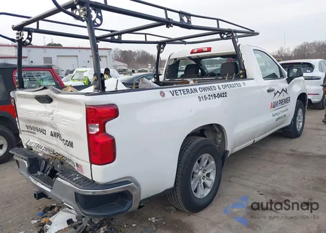 2022 Chevrolet Silverado 1500 Ltd 2Wd Long Bed Wt z USA, uszkodzony, nr VIN 3GCNWAED9NG209794